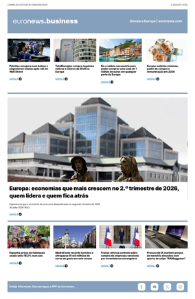 Cover of Euronews Business (Portuguese)