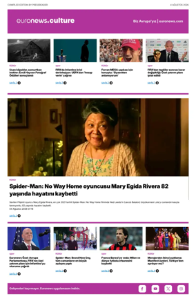 Cover of Euronews Culture and Sport (Turkish) Compiled Edition