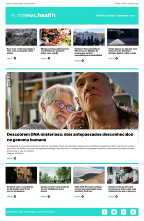 Cover of Euronews Health (Portuguese)