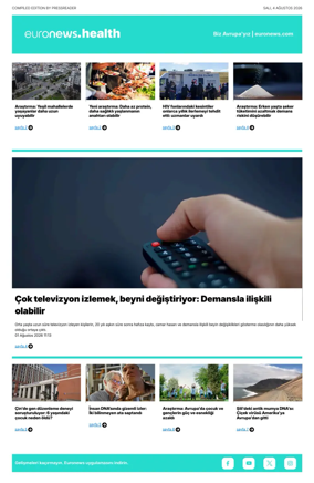 Cover of Euronews Health (Turkish) Compiled Edition