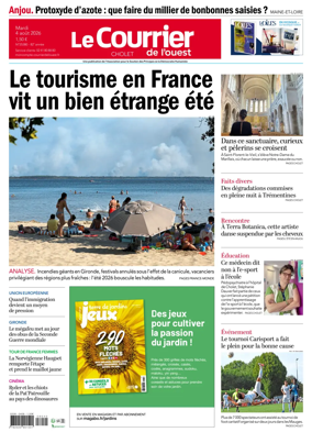 Cover of Le Courrier de l’Ouest (Cholet)