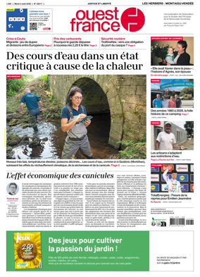 Cover of Ouest France (Les Herbiers / Montaigu)