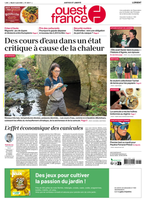 Cover of Ouest France (Lorient)