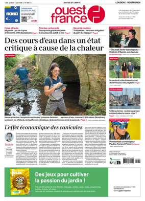 Cover of Ouest France (Loudeac / Rostrenen)