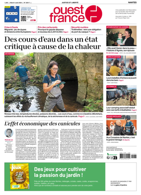 Cover of Ouest France (Nantes)
