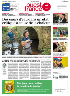 Cover of Ouest France (Ploermel)