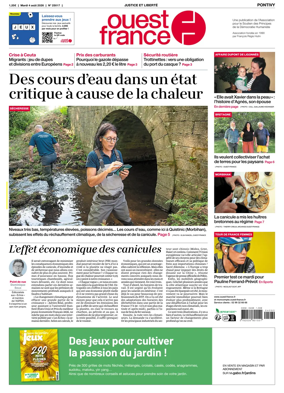 Cover of Ouest France (Pontivy)