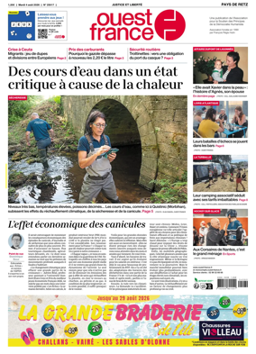 Cover of Ouest France (Pornic / Pays de Retz)