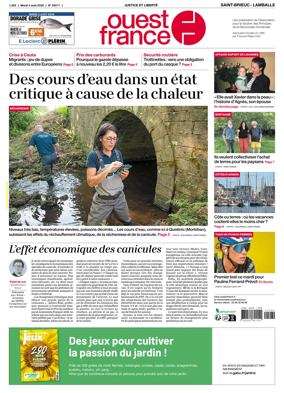 Cover of Ouest-France (Saint-Brieuc Lamballe)