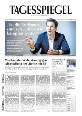 Cover of Der Tagesspiegel