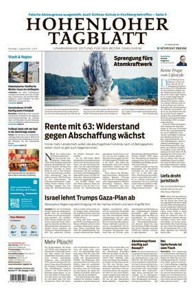 Cover of Hohenloher Tagblatt