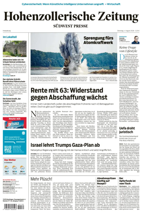 Cover of Hohenzollerische Zeitung