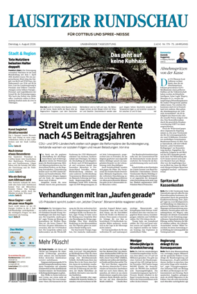 Cover of Lausitzer Rundschau