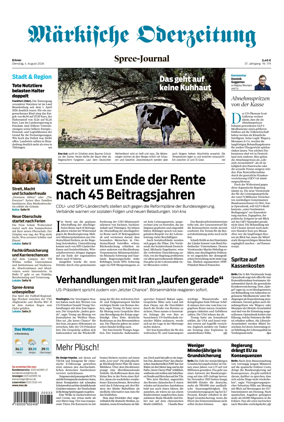 Cover of Markische Oderzeitung Erkner