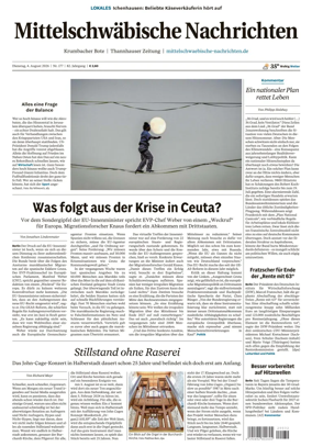 Cover of Mittelschwaebische Nachrichten