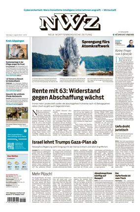 Cover of NWZ – Neue Wurttembergische Zeitung