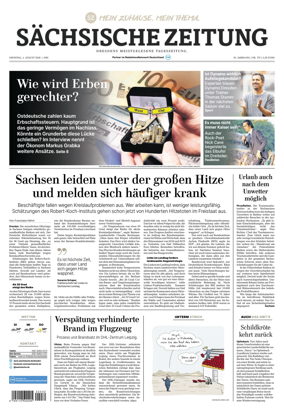Cover of Sachsische Zeitung (Dresden)