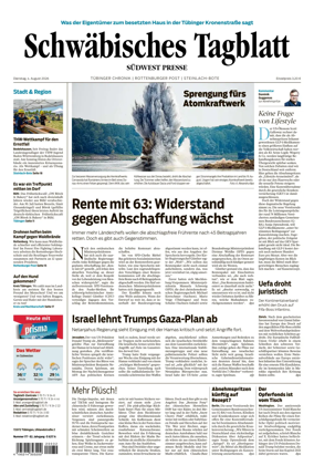 Cover of Schwabisches Tagblatt - Tubinger Chronik