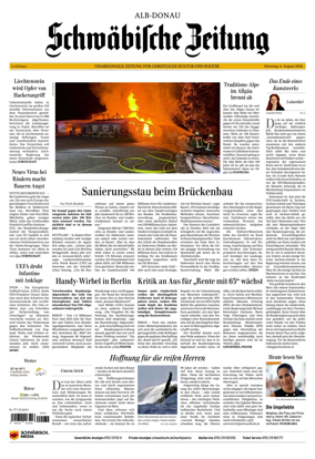 Cover of Schwabische Zeitung (Alb-Donau)