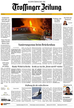 Cover of Trossinger Zeitung