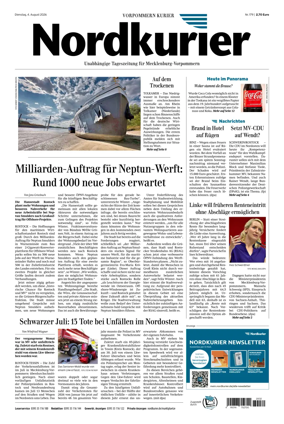 Cover of Vorpommern Kurier (Anklam)