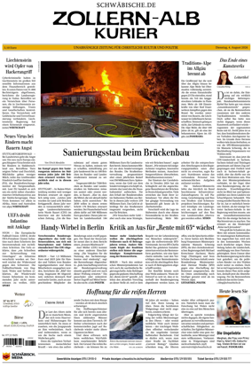 Cover of Zollern-Alb-Kurier (Balingen)