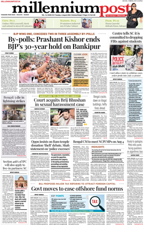 Cover of Millennium Post (Kolkata)