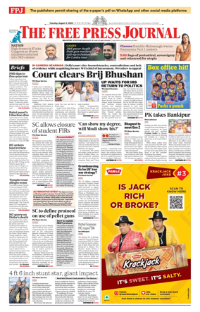 Cover of The Free Press Journal