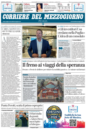 Cover of Corriere del Mezzogiorno (Puglia)