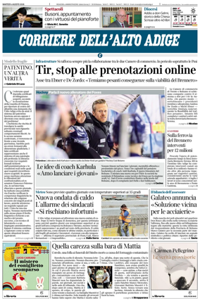 Cover of Corriere dell'Alto Adige
