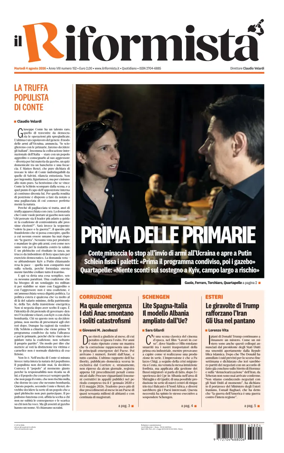 Cover of Il Riformista (Italy)