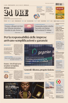 Cover of Il Sole 24 Ore