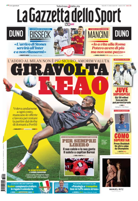 Cover of La Gazzetta dello Sport - Roma