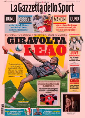 Cover of La Gazzetta dello Sport