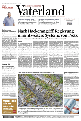 Cover of Liechtensteiner Vaterland