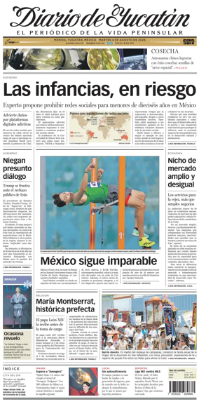 Cover of Diario de Yucatan
