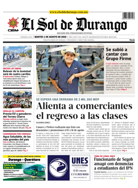 Cover of El Sol de Durango
