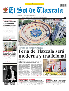 Cover of El Sol de Tlaxcala