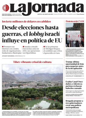 Cover of La Jornada