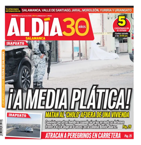 Cover of Periodico Al Dia (Salamanca)