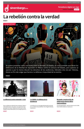 Cover of Sin Embargo Opinion