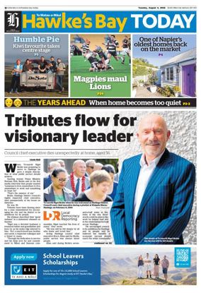 Cover of Hawke's Bay Today