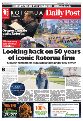 Cover of Rotorua Daily Post