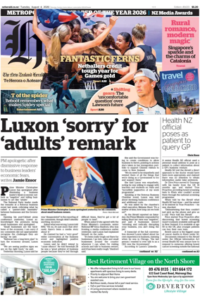 Cover of The New Zealand Herald