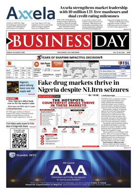 Cover of Business Day (Nigeria)