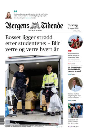 Cover of Bergens Tidende