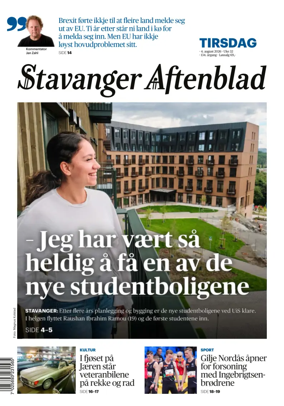 Cover of Stavanger Aftenblad