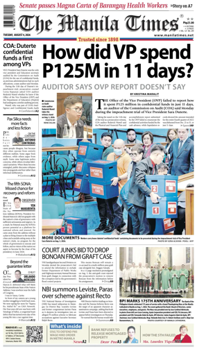 Cover of The Manila Times