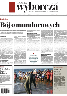 Cover of Gazeta Wyborcza