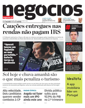 Cover of Jornal de Negocios